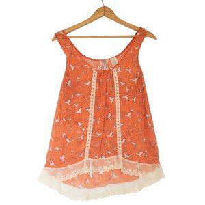Orange Star & Dove Blouse by Mauve Size Medium